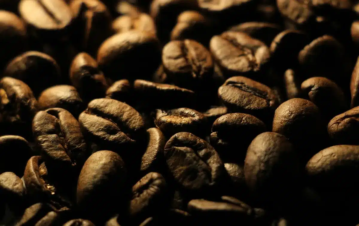 Lange vingers kort gedoopt in afgekoelde koffie op een schaal