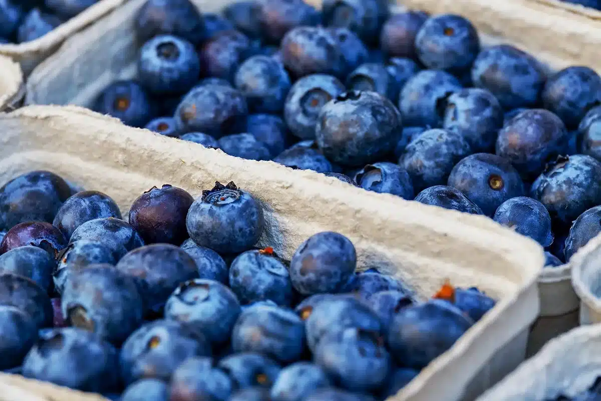 Calciumrijke voeding en een oudere persoon buiten voor zonlicht